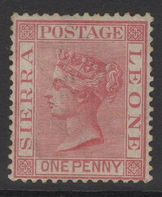 SIERRA LEONE SG17 1876 1d ROSE-RED UNUSED