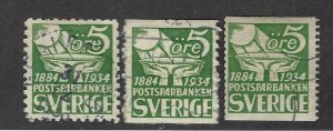 Sweden SC#236-238 Used F-VF...Worth a Look!