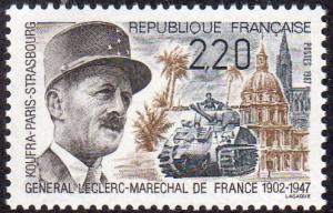 France 2059 - Mint-NH - 2.20fr Marshal Leclerc / Tank (1987) (cv $1.00)
