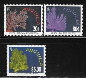 Anguilla 1996 Coral Marine Life Sc 941-3 MNH A178