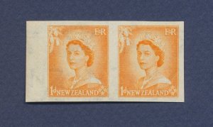 NEW ZEALAND - Scott 289 imperforate pair  - VF MNH - 1d QEII