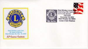 WEST WINDSON LIONS CLUB  50TH ANNIVERSARY STATION,  WEST WINDSON, NJ   2002  L31