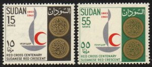 Sudan Sc #162-163 MNH