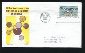 US 1237 ADDR 100th Anniv The Sciences Ken Boll FDC