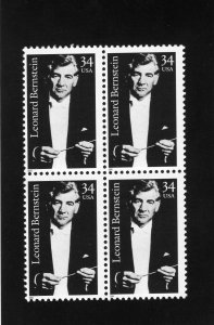 3521 Bernstein, MNH blk/4
