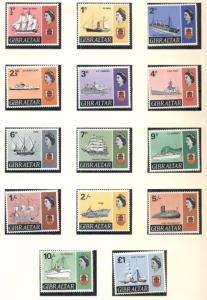 GIBRALTAR COLLECTION 1937-1989, in Lindner Hingeless Album, Mint, Scott $916.00