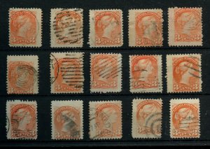 ? Large Jumbo margin 3 cent Small Queen lot used Canada