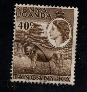 Kenya Uganda and Tanganyika KUT Scott 109 Used 40c Lion stamp