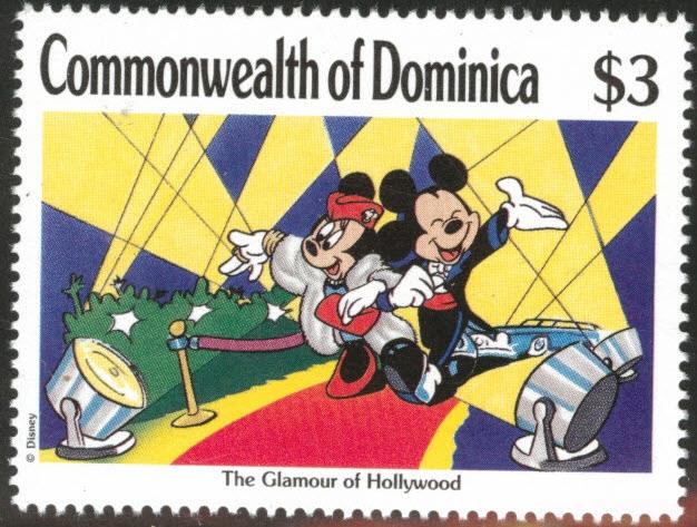 DOMINICA Scott 1214 MNH** 1989 Disney Mickey & Minnie mouse