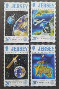 Jersey Satellite 1991 Space Signal Earth Telecommunication Astronomy (stamp) MNH
