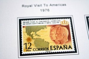 COLOR PRINTED SPAIN 1976-1993 STAMP ALBUM PAGES (101 illustrated pages)