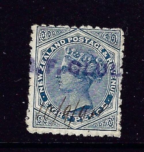 New Zealand 66 Used 1882 issue interesting cancel 