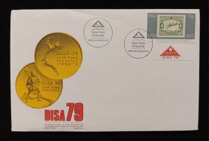 D)1979, SOUTH AFRICA, FIRST DAY COVER, ISSUE, 50TH ANNIVERSARY OF THE FIRST