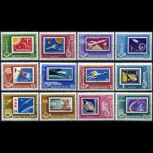 HUNGARY 1963 - Scott# C236-47 Space SOS Set of 12 NH