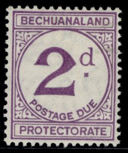 BECHUANALAND PROTECTORATE GV SG D6, 2d violet, M MINT.