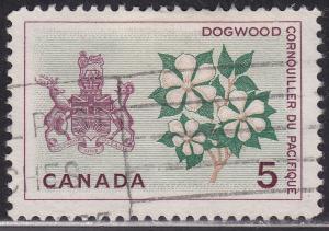 Canada 423 Flower & Arms of British Columbia 1965