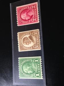 US sc 604-606 mnh