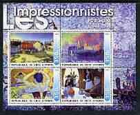 IVORY COAST - 2003 - Impressionists, P Signac - Perf 4v Sheet-MNH-Private Issue