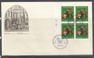 Canada Scott 975 UL Pl Blk FDC - Christmas 1984