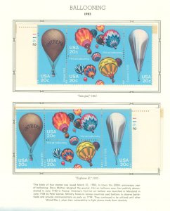 United States #2032-2035  Plate Block