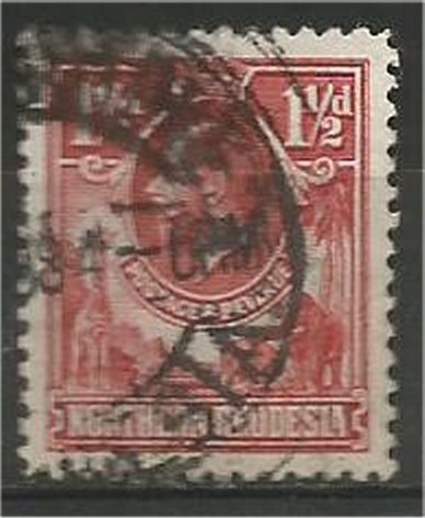 NORTHERN RHODESIA, 1925, used 1 1/2p, King George V Scott 3