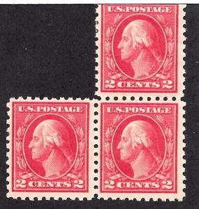 425 Mint,OG,NH... Block of 3... SCV $11.80