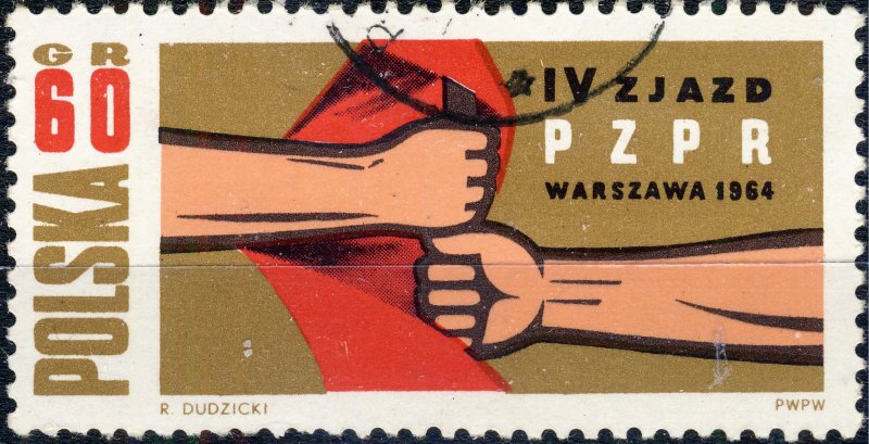 POLAND / POLEN - 1964 Mi.1500 60Gr. Workers' Party Congress - VF Used (b)