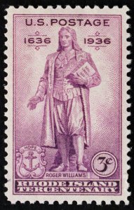 U.S. Mint Stamp Scott #777 3c Rhode Island, Superb. Never Hinged. A Gem!