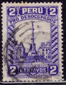 Peru 1933-35, Monument, 2c, sc#RA21, used