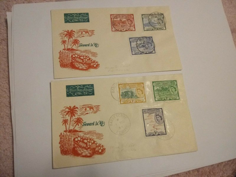 St. Kitts 1954 First Day Covers $12