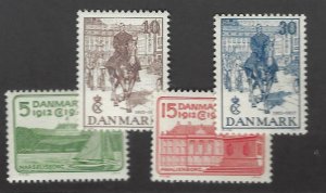 Denmark SC#258-261 Mint F-VF SCV$19.25...Worth a Close Look!