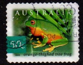 Australia - #2163 Tree Frog (Diecut) - Used