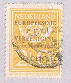 Netherlands 244 Used Post horn and lion 1943 (BP32913)