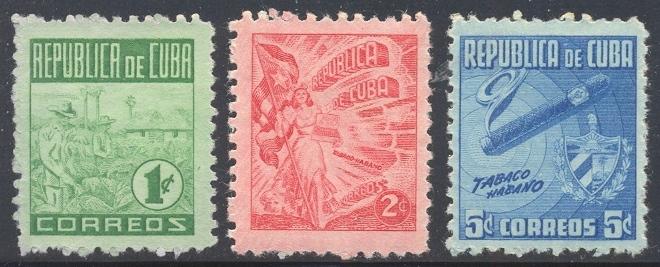 Cuba Scott #'s 420 - 422 MH