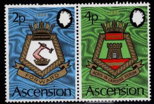 ASCENSION  Scott 166-167 MNH** piar