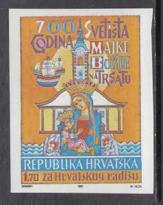 Croatia RA21a Imperf MNH VF