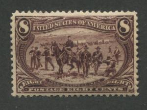 1898 US Stamp #289 8c Mint Very Fine Disturbed Original Gum Catalogue Value $240