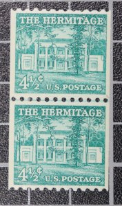 Scott 1059 - 4.5 Cents Hermitage - MNH - Joint Line Pair SCV $14.00