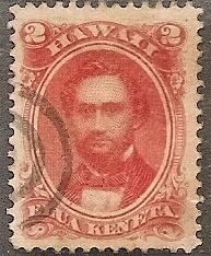 Hawaii 31a Used 1886 2c ver King Kamehameha IV CV $20.