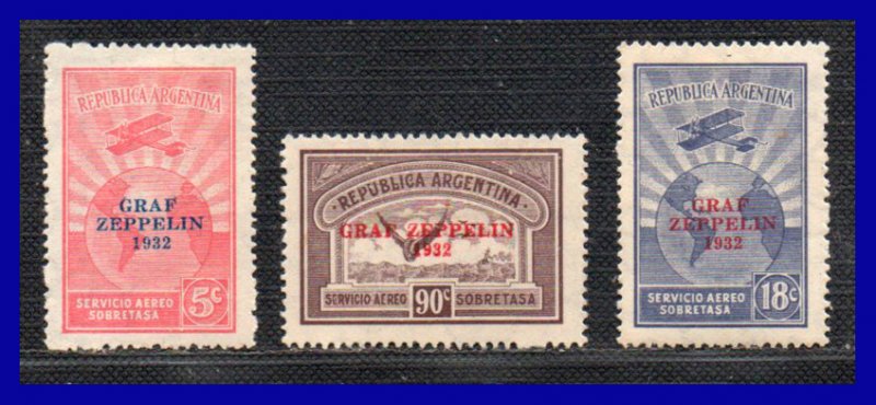 1932 - Argentina - Scott nº C 35 - C 337 - MLH - Zeppelin - AR- 22 - 02