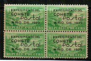 Cuba Scott C31 Mint NH block (Catalog Value $240.00)