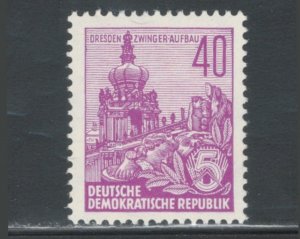 German Democratic Republic 1955 Zwinger Castle, Dresden 40pf Scott # 229 MH