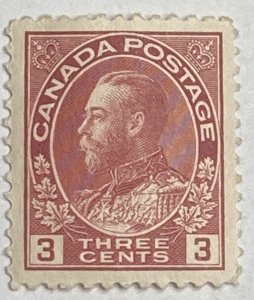 CANADA 1911-1925 #109 King George V 'Admiral' Issue - MH (CV 20$ +)