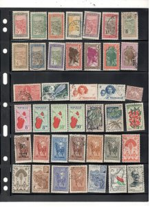 MADAGASCAR COLLECTION ON STOCK SHEET MINT/USED