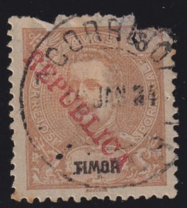 Timor 135 King Carlos 1913 O/P