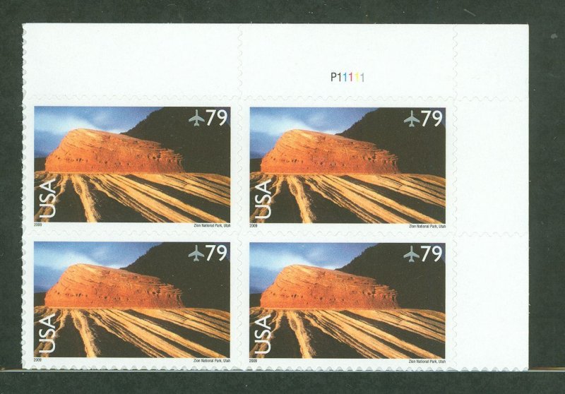 United States #C146 Mint (NH) Plate Block (Landscapes)