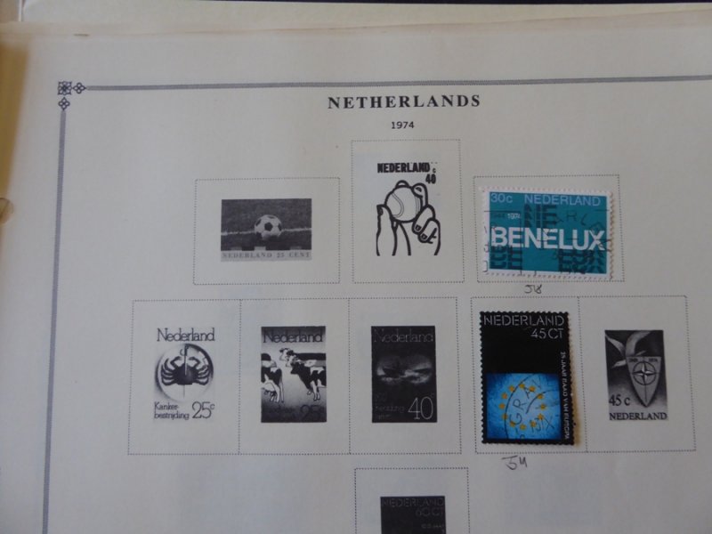 Netherlands 1872-1965 Stamp Collection on Scott International Pages