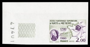 France, 1950-Present #1701 (YT 2087) Cat€15, 1980 National Academy of Arts ...