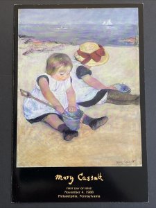 1988 Mary Cassatt Stamp First Day Ceremony Program Sc# 2181