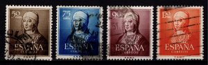 Spain 1951 5th Centenary of Birth of Isabella, Part Set to 1p50 [Used]